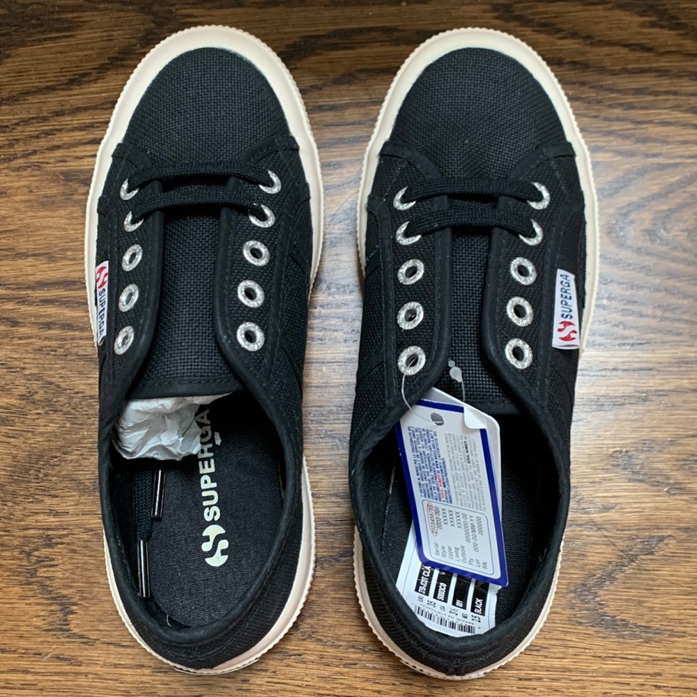 Superga black shoes